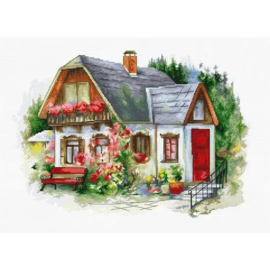 Luca-s Beautiful Country House Counted Cross Stitch Kit {9}