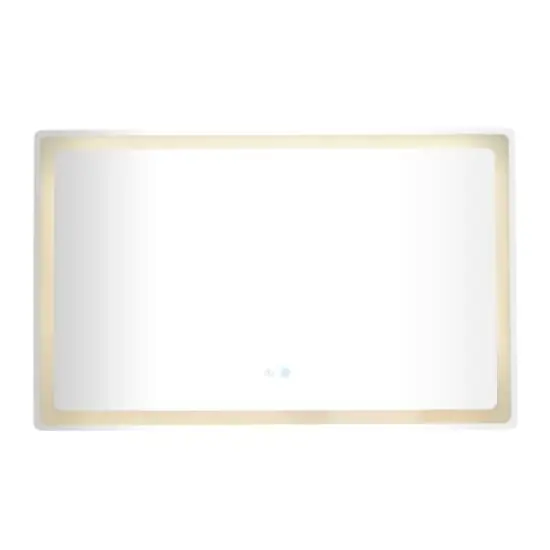 Clear Glass Modern Anti Fog Mirror, 47" x 2" x 30" {5}