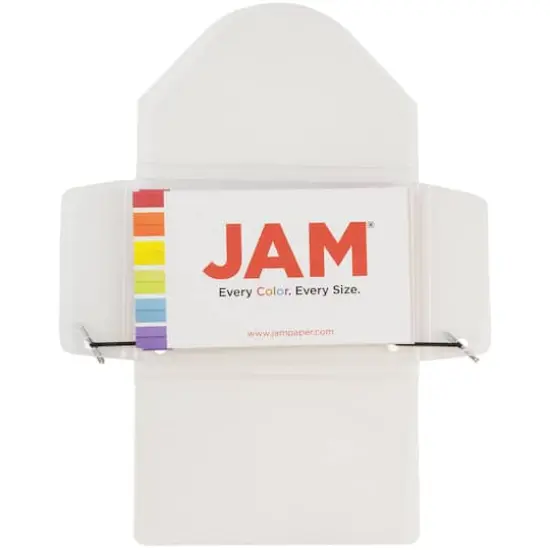 JAM Paper Plastic Business Card Holder Case Clear Frosted {6}