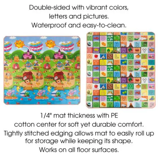 Toy Time Giant Reversible Learning Play Mat {5}