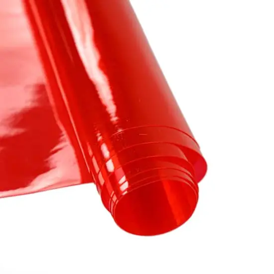 Richloom 12 Gauge Translucent Vinyl Fabric Red {1}