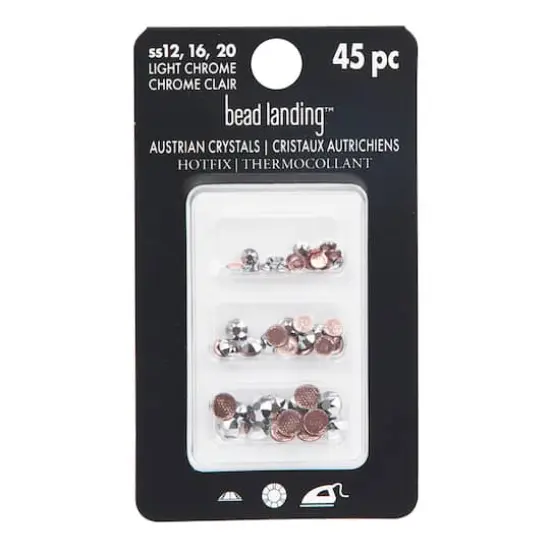 Hotfix Austrian Crystals Mix by Bead Landing&trade;, 45ct. Light Chrome {5}