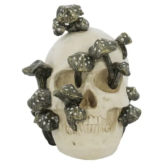 6.5" Mushroom-Covered Skull Tabletop D&eacute;cor by Ashland&reg; {1}