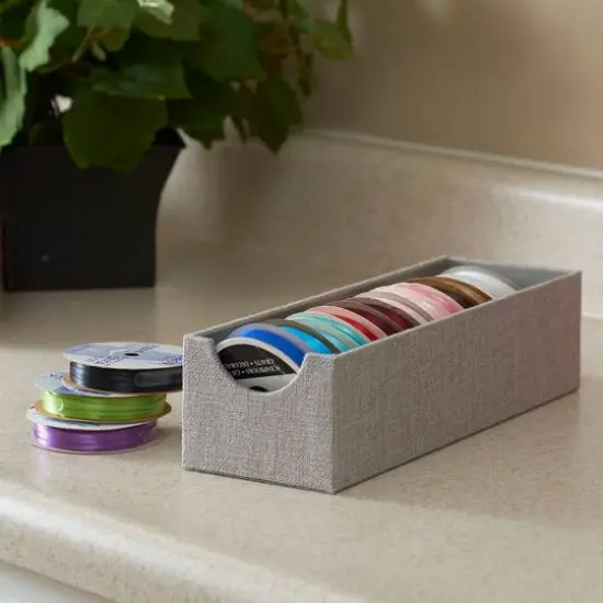 Household Essentials 12" Narrow Accessory Organizer Tray Gray {8}