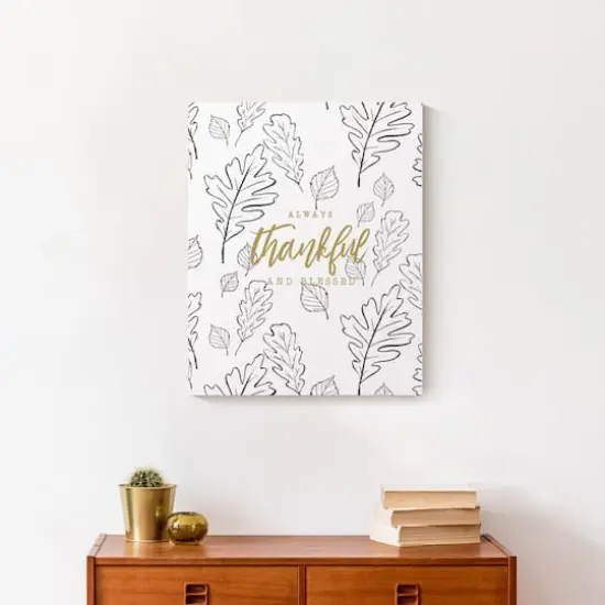 Always Thankful & Blessed Canvas Wall Art {3}
