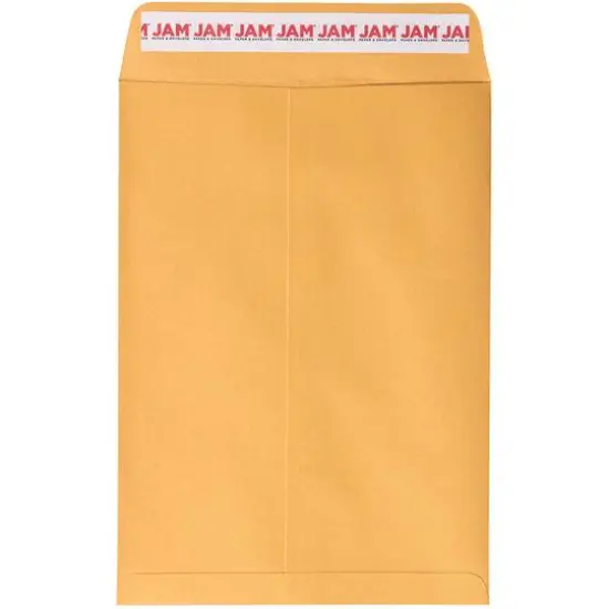 JAM Paper 7.5" x 10.5" Brown Kraft Manila Open End Catalog Envelopes {1}