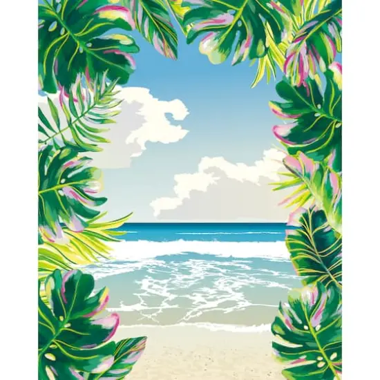 8" x 10" Tropical Beach Canvas Painting Kit by Craft Smart&reg; {1}