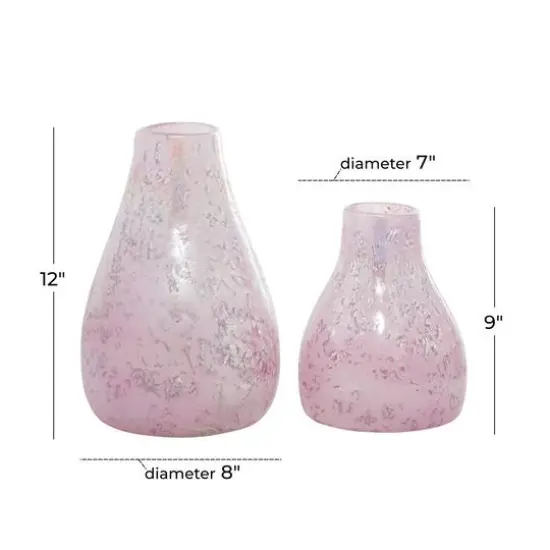 CosmoLiving by Cosmopolitan Purple Glass Vase Set {7}