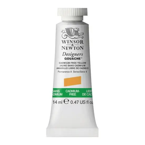 Winsor & Newton&reg; Designers Gouache Cadmium-Free Yellow {1}