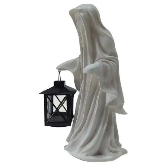12" White Ghost with Lantern Tealight Candle Holder by Ashland&reg; {3}