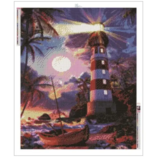 Sparkly Selections Lighthouse Diamond Painting Kit, Square Diamonds {4}