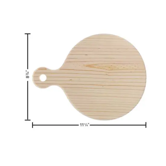 Good Wood by Leisure Arts 11.5" Pine Round Board with Handle {4}