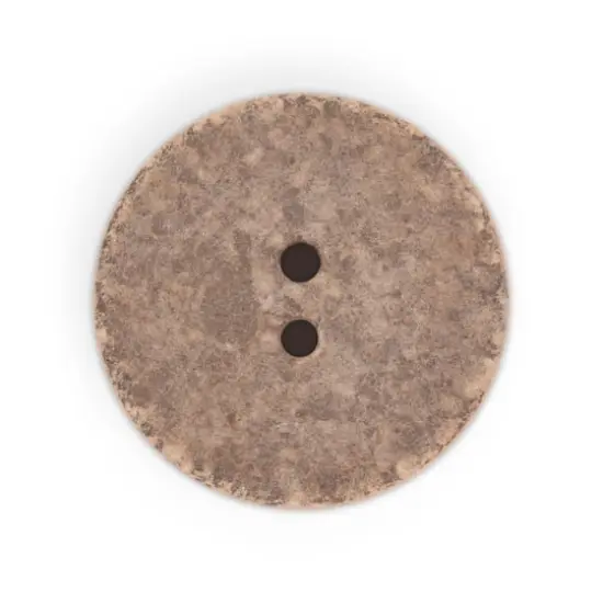 Dritz&reg; 23mm Recycled Cotton Round Buttons, 6ct. Medium brown {5}