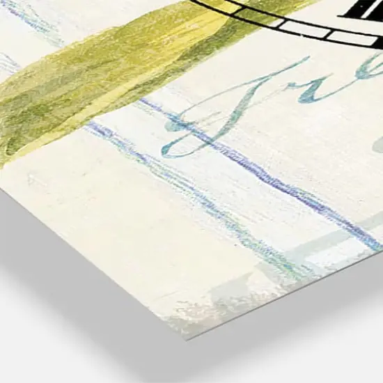 Designart 'Floursack Florals Ii Farmhouse Multipanel Wall Clock {4}