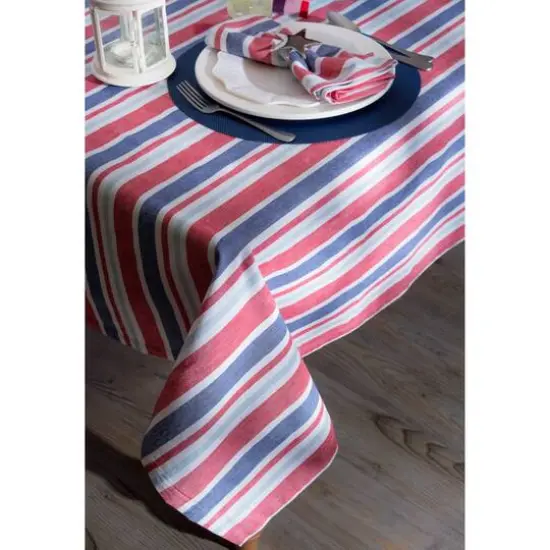 Patriotic Stripe Tablecloth 60" x 120" {5}