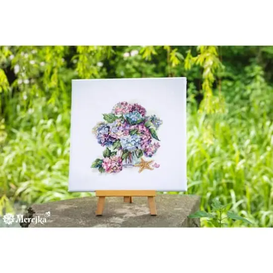 Merejka Hydrangea Counted Cross Stitch Kit {3}