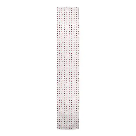 Crosses Indoor/Outdoor Table Runner Red on White {5}