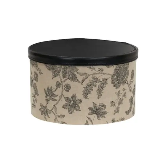 Household Essentials Round Hat Boxes with Lids (Floral) {6}