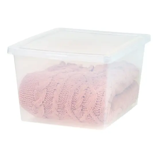 IRIS&reg; 24.5qt. Snap Top Plastic Storage Boxes, 6ct. {4}