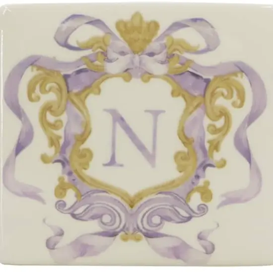 4.5" x 4" Ceramic Monogram D&eacute;cor by Ashland&reg; N {5}