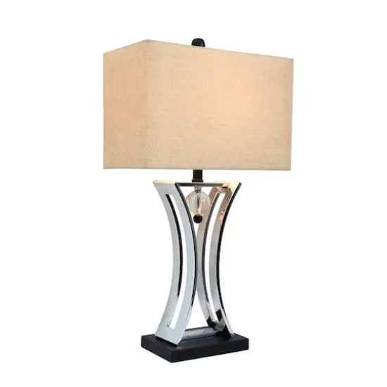 Elegant Designs 27.5" Chrome Executive Business Table Lamp {3}
