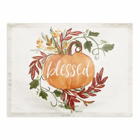 Blessed Pumpkin Vine Poly Twill Placemat {1}