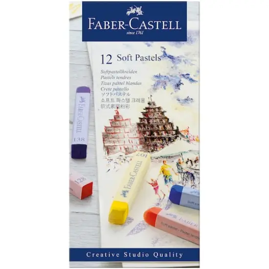 Faber-Castell&reg; Full Length 12 Color Soft Pastel Stick Set {1}