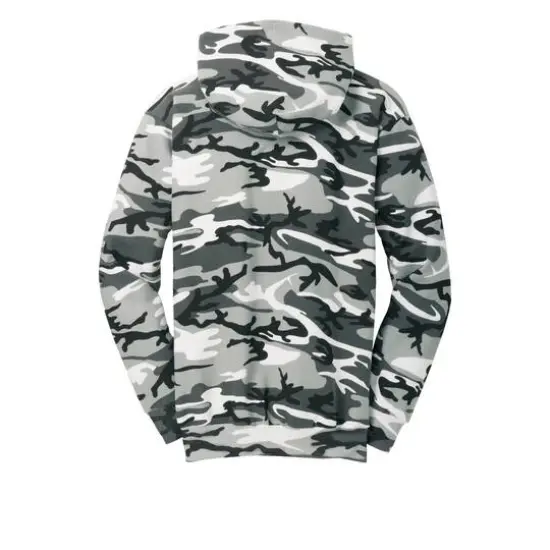 Port & Company&reg; Camo Core Fleece Pullover Hooded Sweatshirt Winter Camo {5}