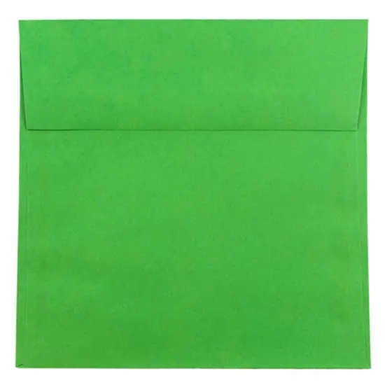 JAM Paper 8.5" x 8.5" Green Square Colored Invitation Envelopes, 25ct. {1}
