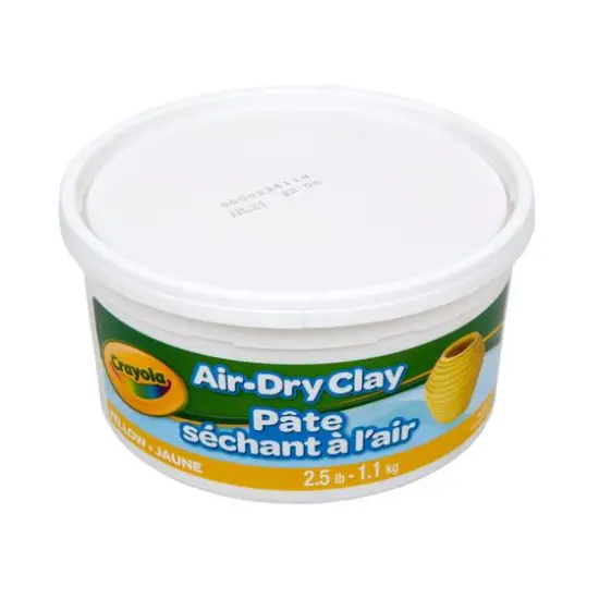 Crayola&reg; 2.5lb. Yellow Air Dry Clay Tub {8}