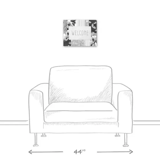 Spring Floral Patchwork 1 11" x 14" Canvas Wall Art {6}