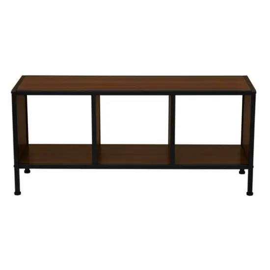 Household Essentials Jamestown 43" TV Stand Mid Century Walnut {11}