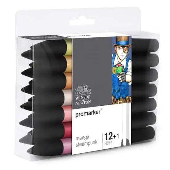 Winsor & Newton&reg; ProMarker&trade; Manga Steampunk 13 Marker Set {5}