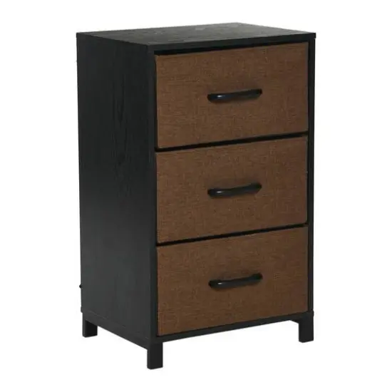 Household Essentials 26" 3-Drawer Dresser Black {1}