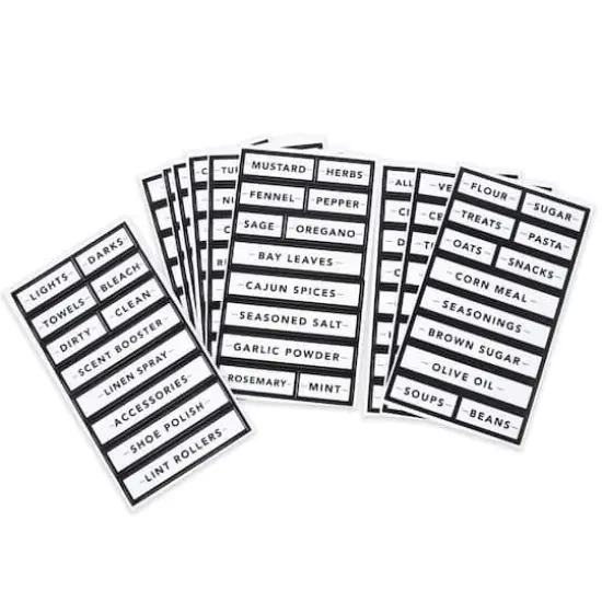 Black Border Rectangle Household Label Stickers by Recollections&trade; {1}