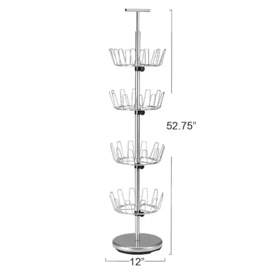 Household Essentials 4-Tier Revolving Shoe Tree {4}