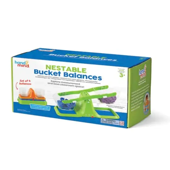Hand2mind&reg; Nestable Bucket Balances, 4ct. {1}