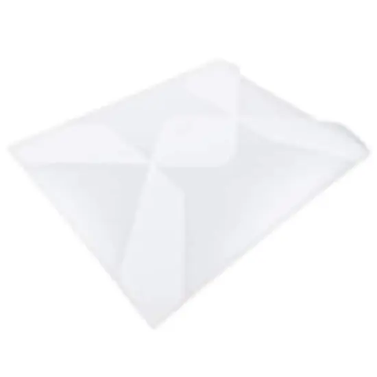 JAM Paper 9.5" x 11.87" Clear Frost Tuck Flap Closure Plastic Envelope {4}