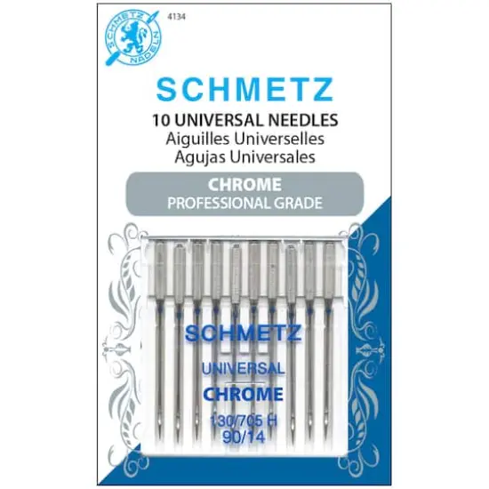 Euro-Notions SCHMETZ Chrome Universal Machine Needles, 10ct. {1}