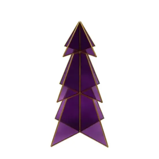 13" Glass Tree Tabletop D&eacute;cor by Ashland&reg; Purple {4}