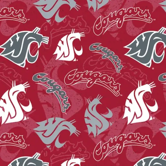 NCAA Washington State University Cougars Cotton Fabric {1}