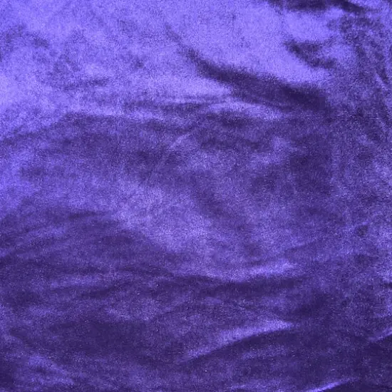 Feldman Solid Stretch Velvet Fabric Purple {3}