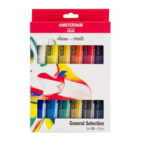 Amsterdam Standard General Selection 12 Color Acrylic Paint Set {1}