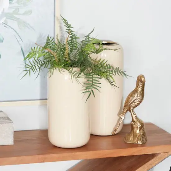 Metal Vase Set Cream {3}