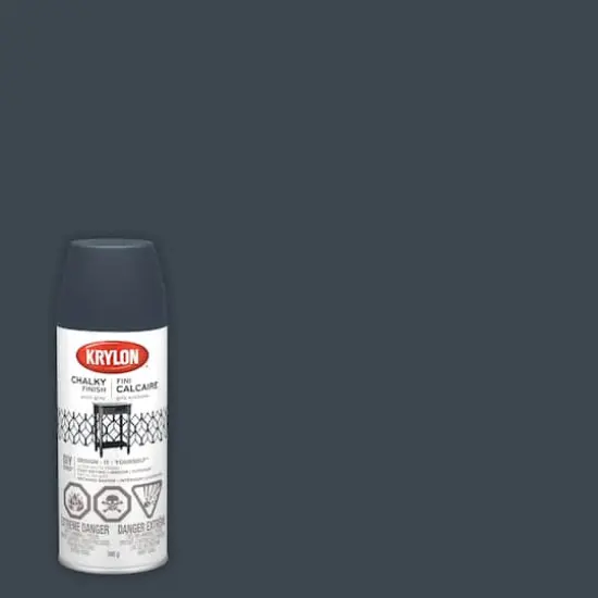 Krylon&reg; Chalky Finish 12oz. Anvil Gray Spray Paint {3}