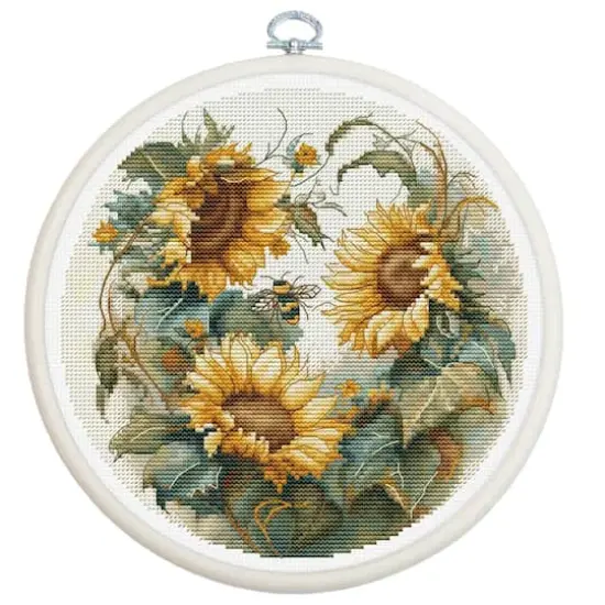 Luca-S Sunflower Counted Cross-Stitch Kit {1}
