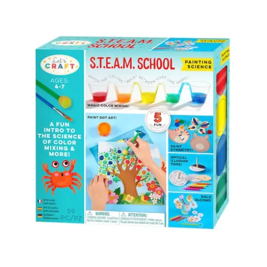 Bright Stripes Let's Craft S.T.E.A.M. School Painting Science Kit {1}