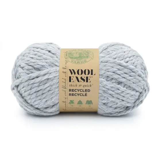 Lion Brand&reg; Wool-Ease&reg; Thick & Quick&reg; Recycled Solid Yarn Grey {1}