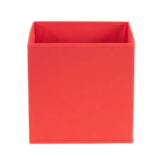 Household Essentials Storage Cubes with Diagonal Handle, 6ct. Red {5}