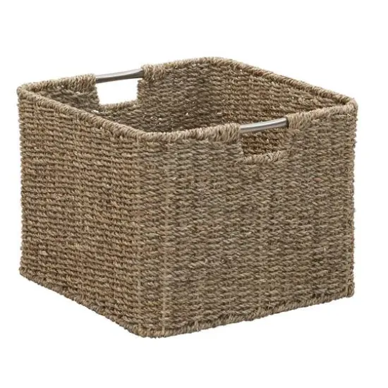 Household Essentials Seagrass Square Wicker Basket  {9}